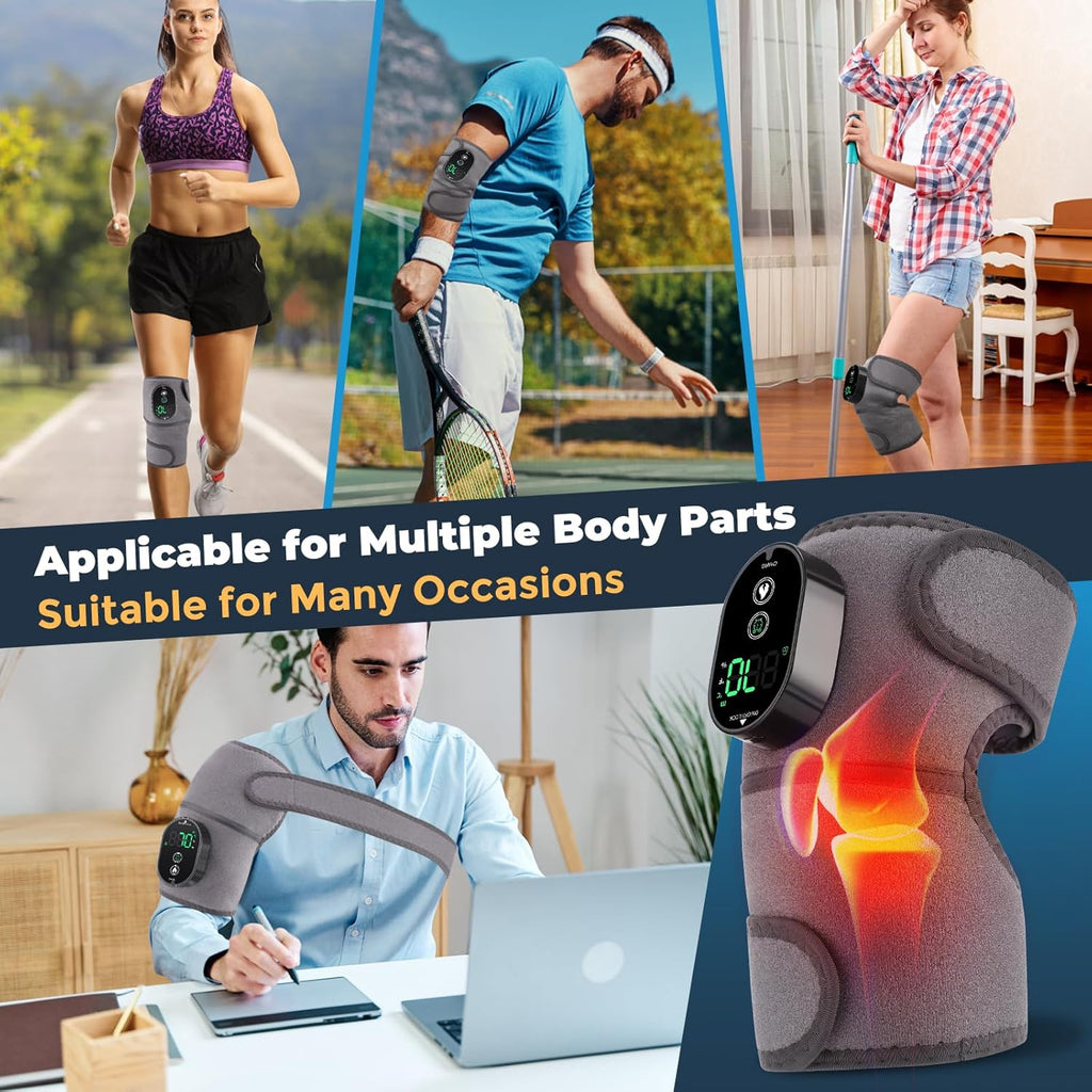 3-in-1 Heated Vibration Massager – Knee/Elbow/Shoulder